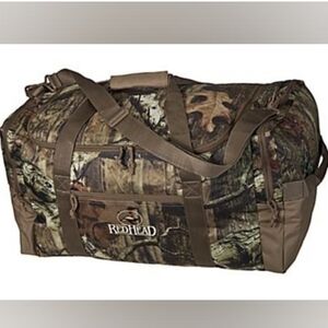 Red Head MASSIVE DELUXE Bass Duck Hunting Camo Duffle Bag Water Resistant 29"L
